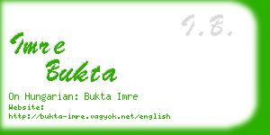 imre bukta business card
